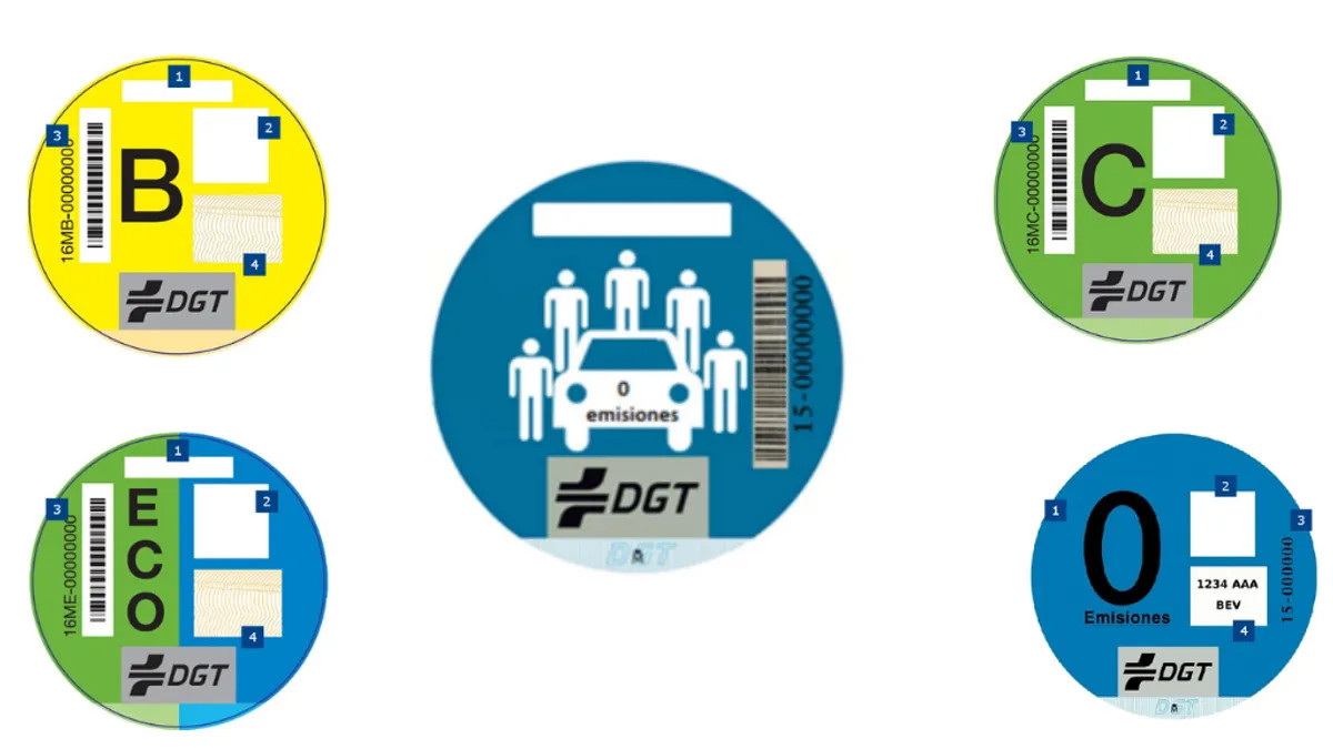 Qué es la etiqueta ambiental de la DGT y cuál es su significado